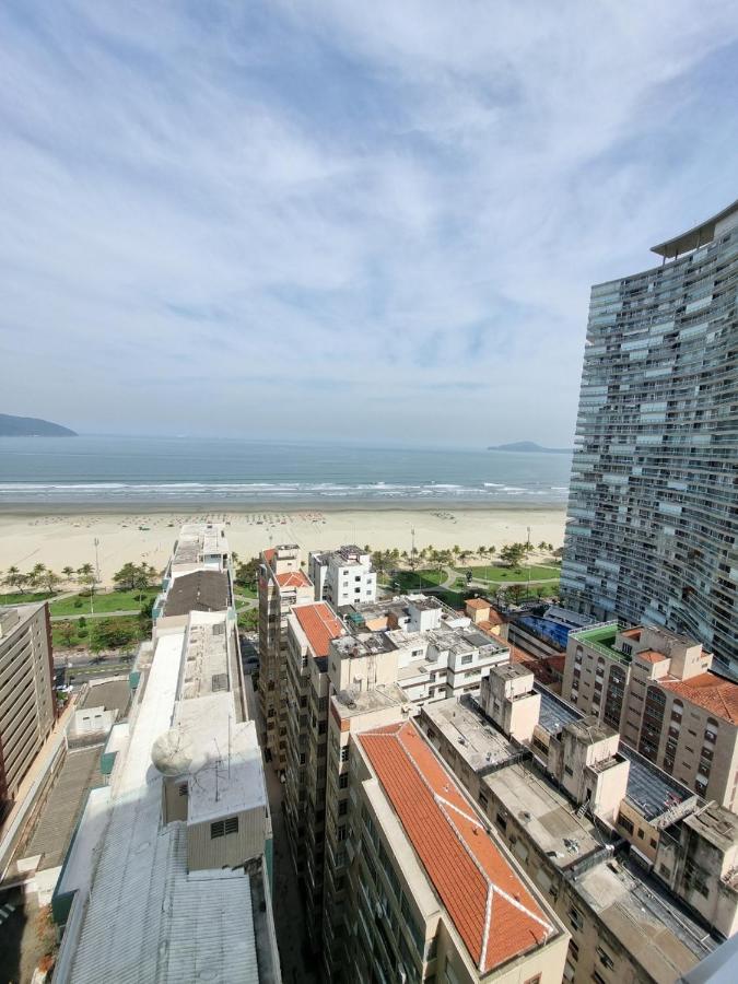 Apto Top Com Vista Pro Mar Em Condominio Completo Em Frente A Praia! 산토스 외부 사진