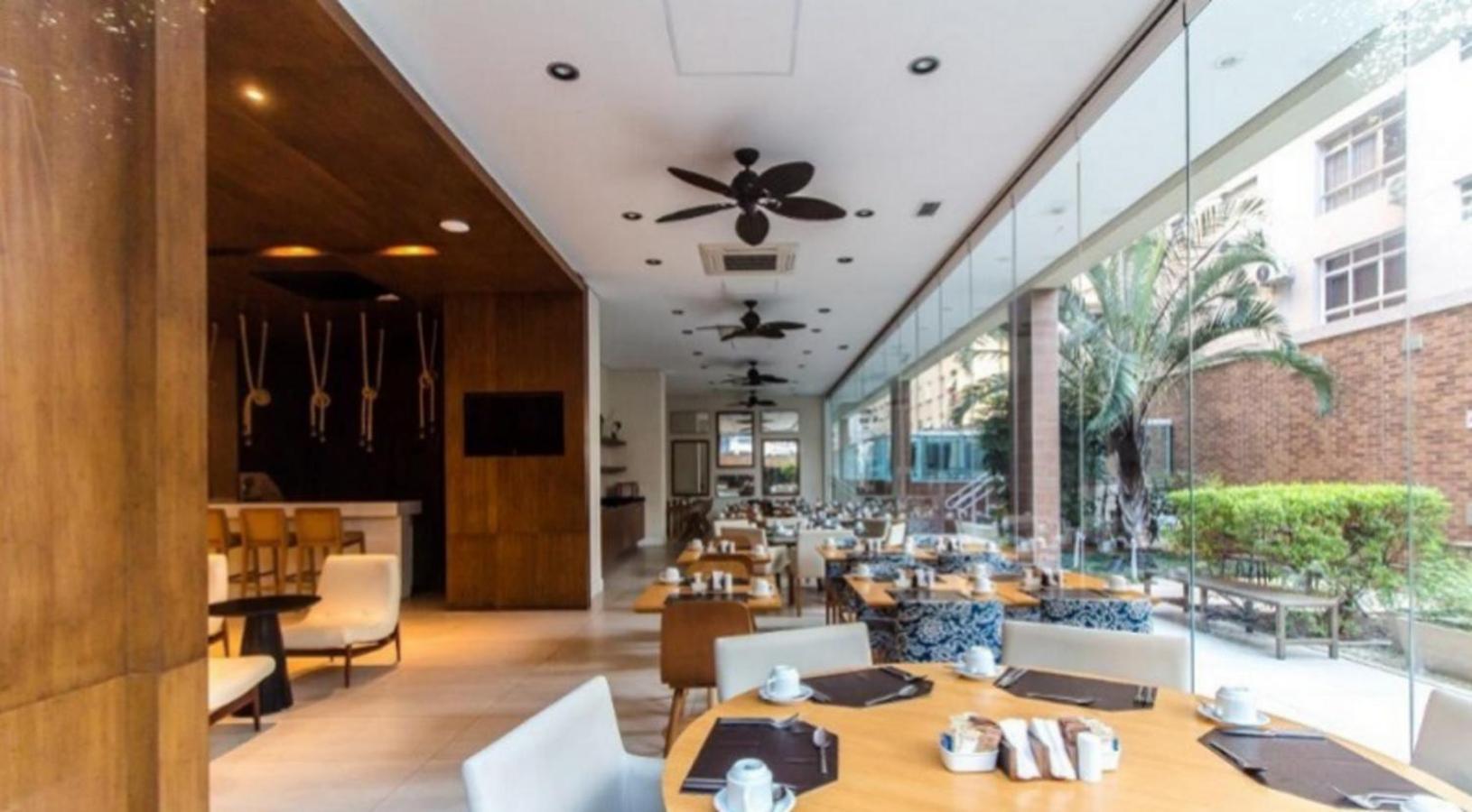 Apto Top Com Vista Pro Mar Em Condominio Completo Em Frente A Praia! 산토스 외부 사진