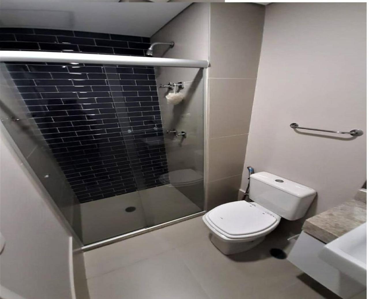 Apto Top Com Vista Pro Mar Em Condominio Completo Em Frente A Praia! 산토스 외부 사진