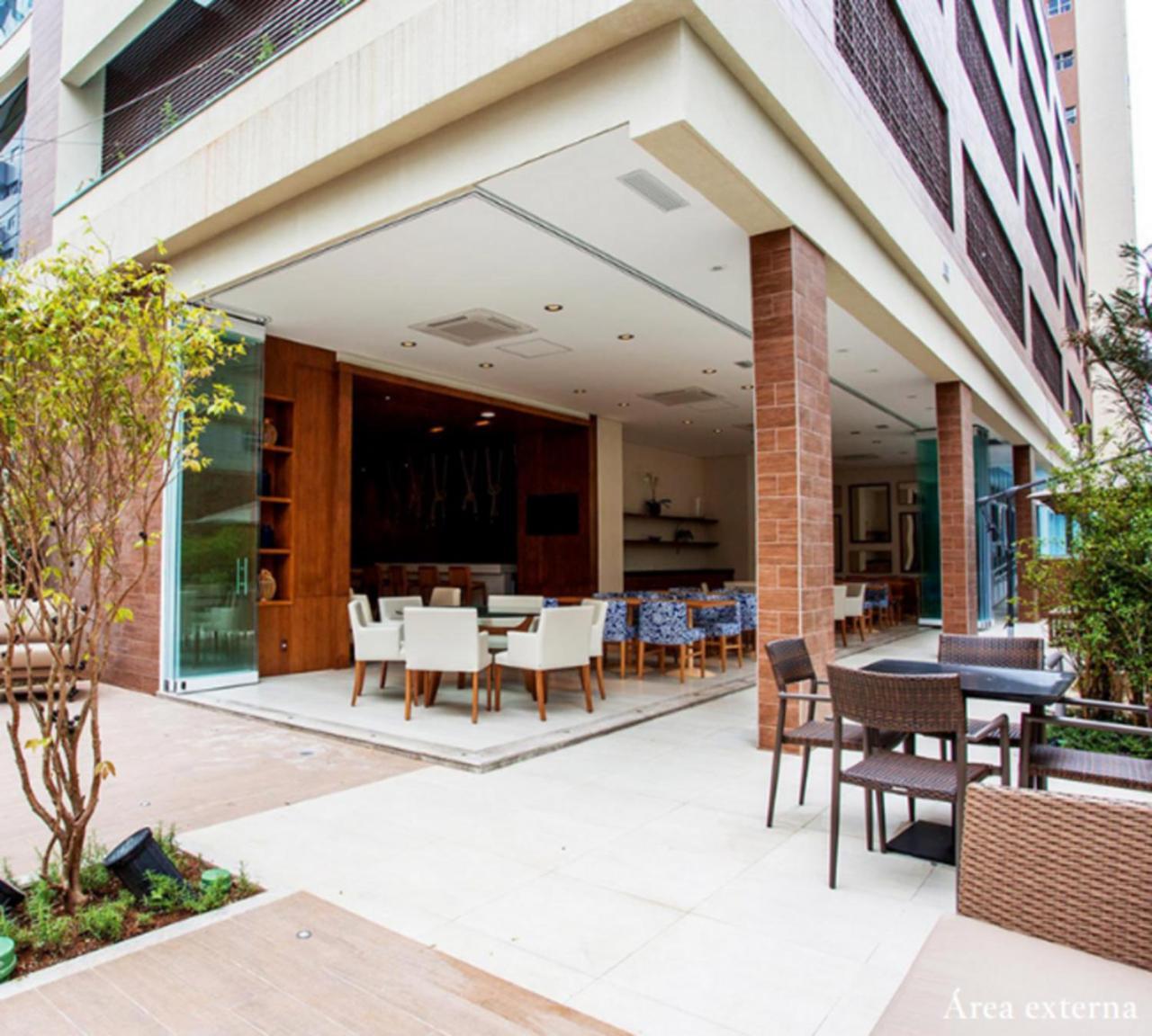 Apto Top Com Vista Pro Mar Em Condominio Completo Em Frente A Praia! 산토스 외부 사진